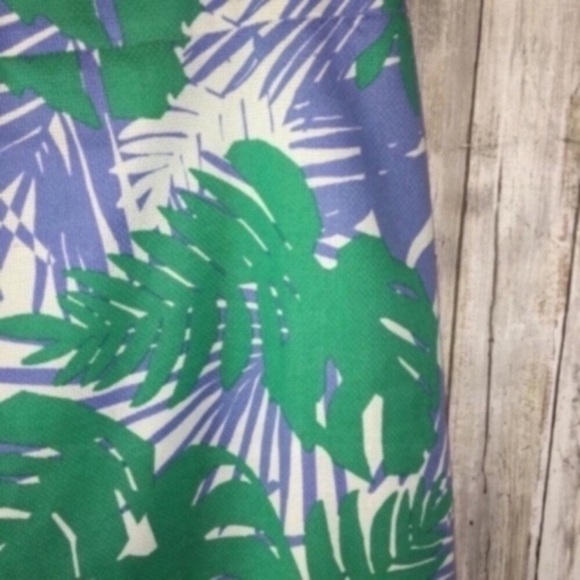 Loft Palm Print Pencil Skirt - Picture 2 of 5